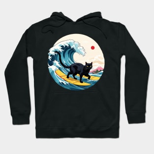 surfing cat Hoodie